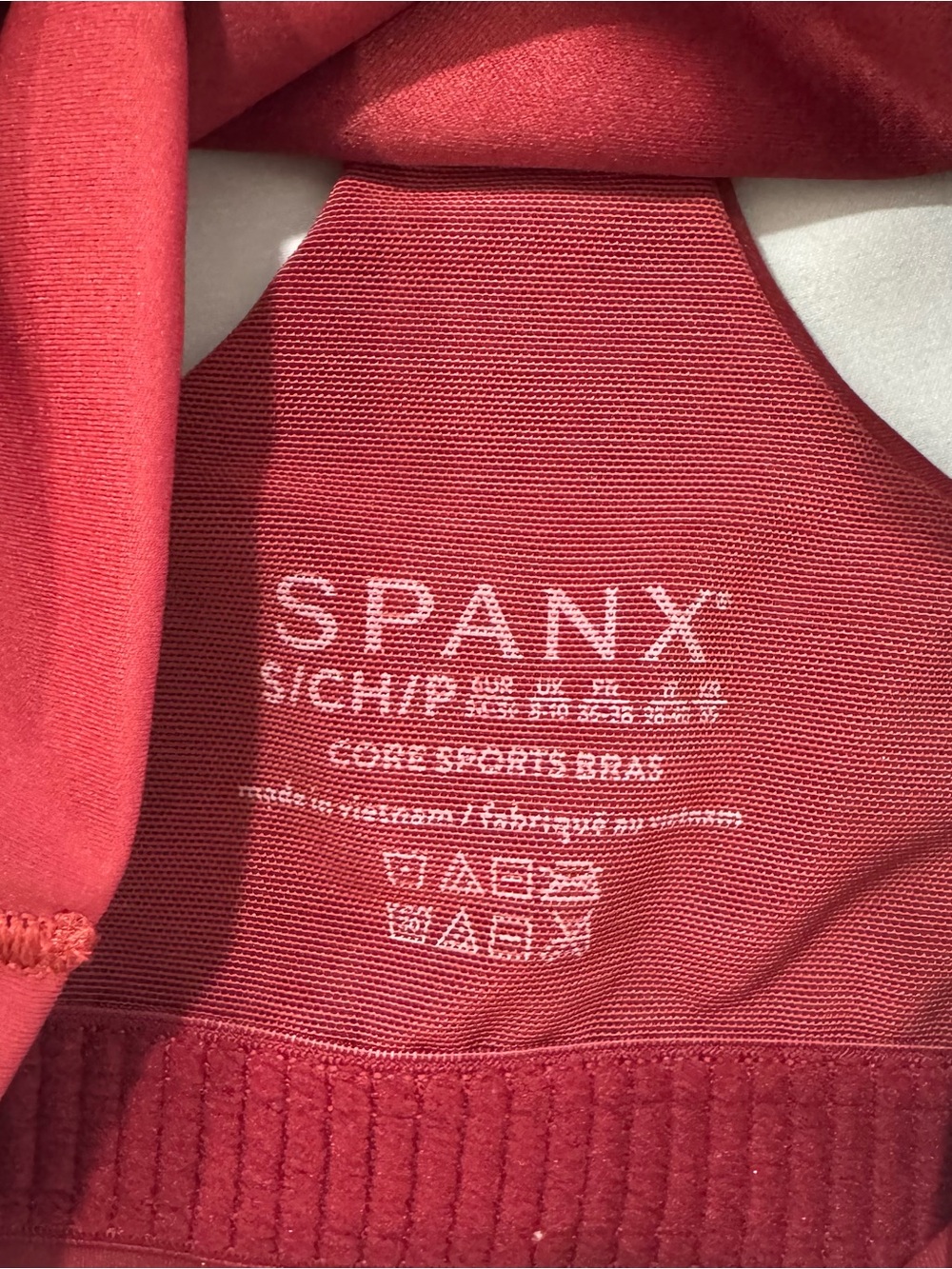 Spanx Size Small Red Racerback Sports Bra - Picture 7 of 7